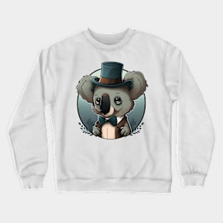 Koala with top hat Crewneck Sweatshirt